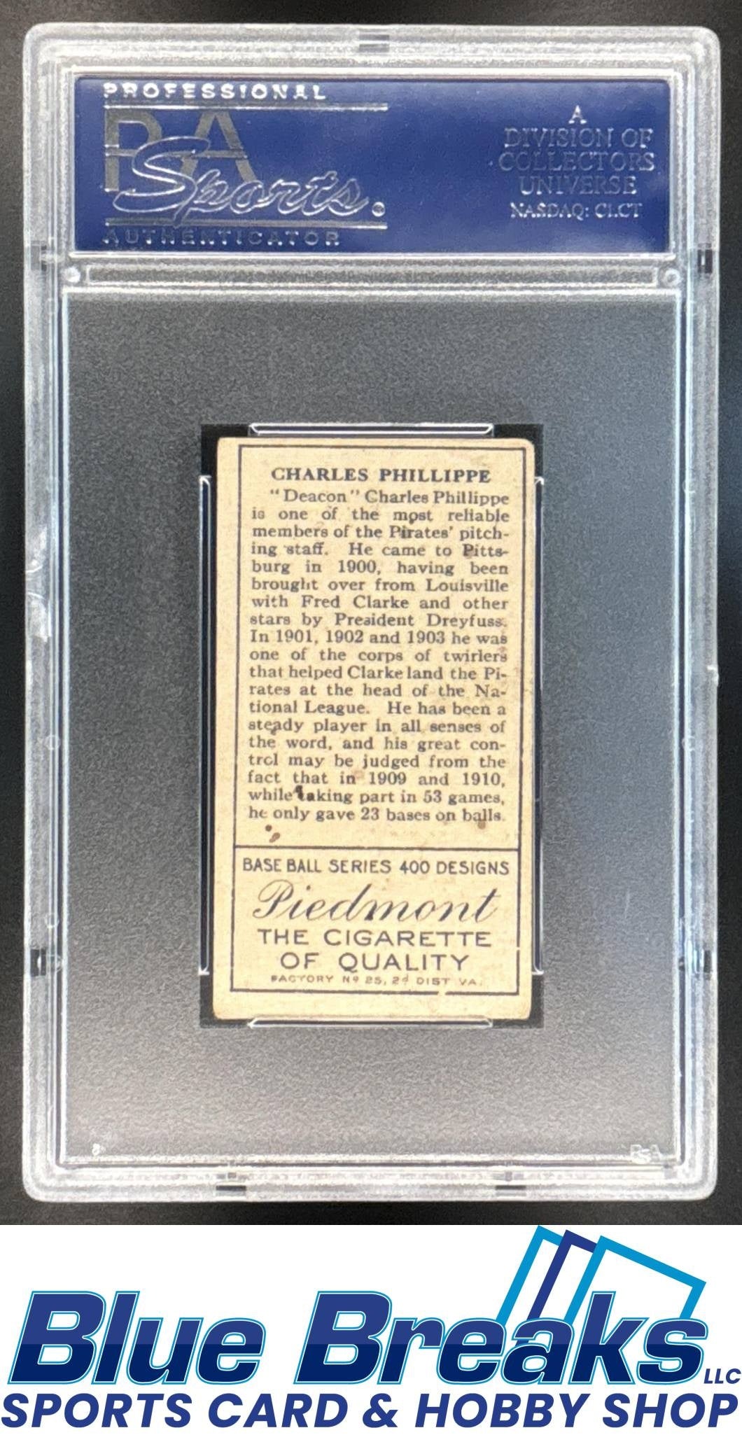 T205 Piedmont C. Phillippe PSA 3 Pirates