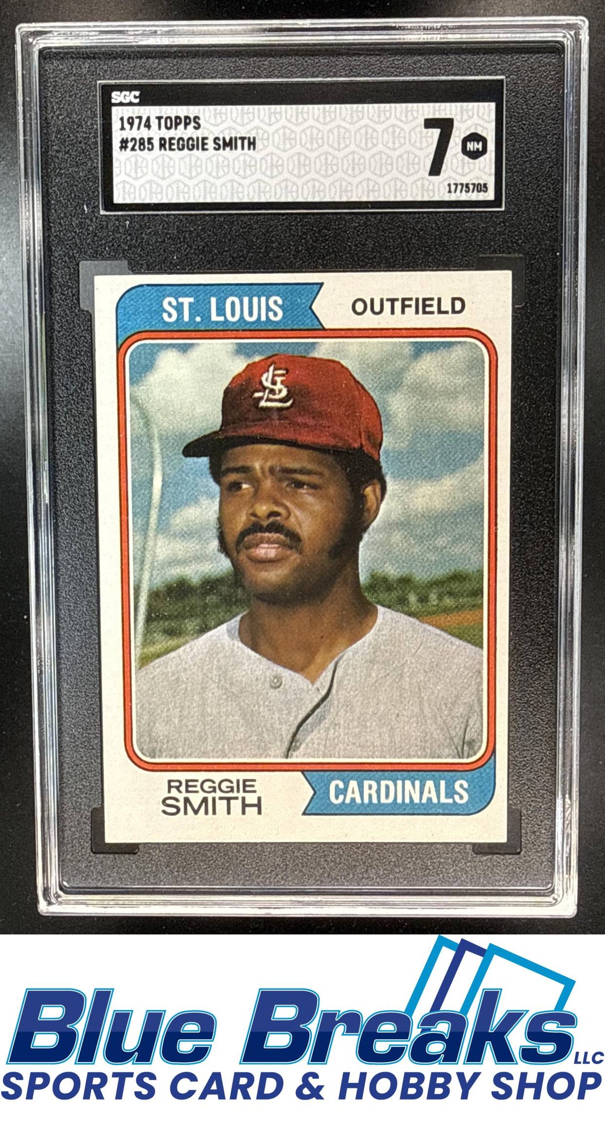 1974 Topps Reggie Smith #285 SGC 7 St. Louis Cardinals