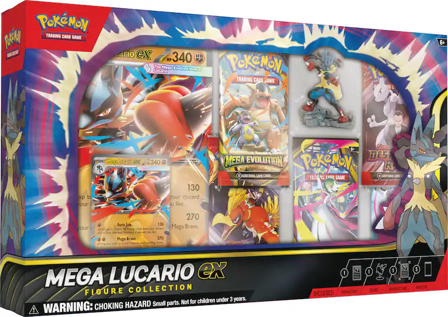 Pokémon - Trading Card Game: Mega Lucario ex Figure Collection - Sealed Wax