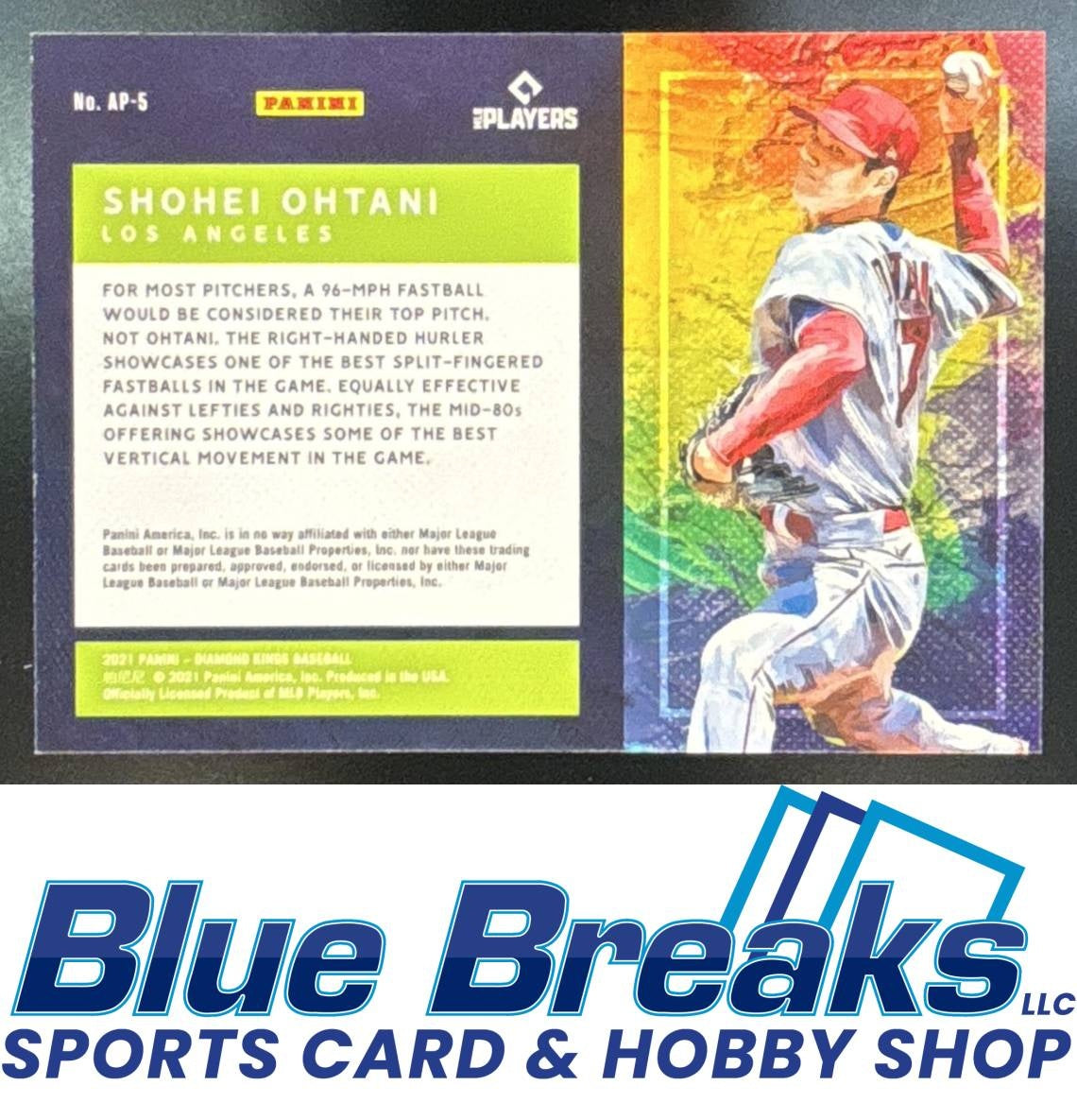 2021 Panini Diamond Kings Shohei Ohtani #AP-5 Artist's Palette