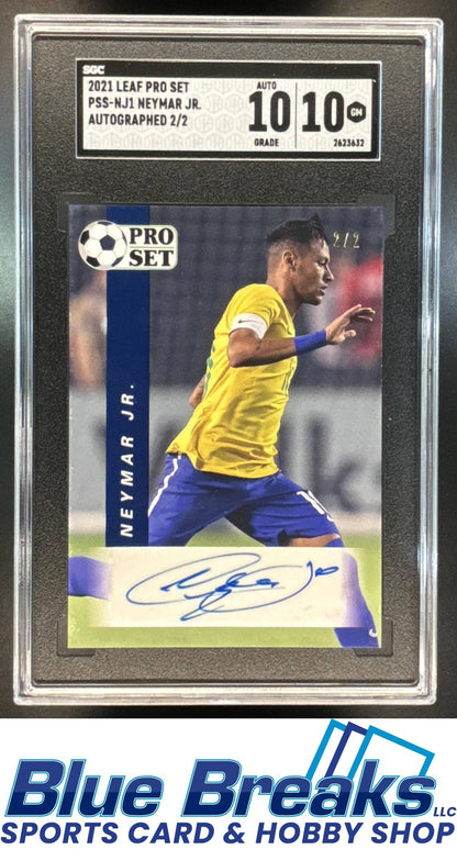 2021 Leaf Pro Set Auto Neymar Jr. #PSS-NJ1 SGC 10 2/2