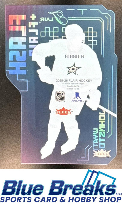 2025 Upper Deck Fleer Flair Wyatt Johnston #FLASH-6 Flash and Flash