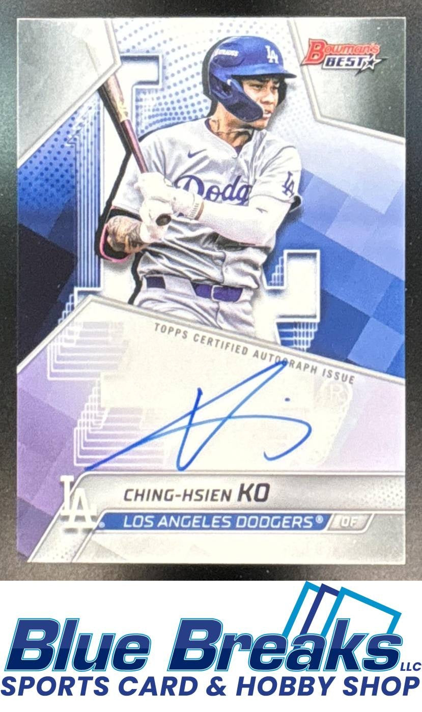 2025 Bowman's Best of Auto Ching-Hsien Ko [RC] #B25-CKO Los Angeles Dodgers