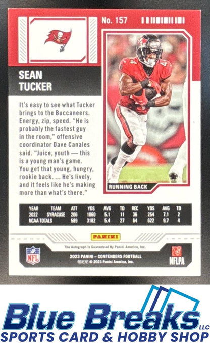 2023 Panini Contenders Sean Tucker RC #157 Auto Ticket Buccaneers