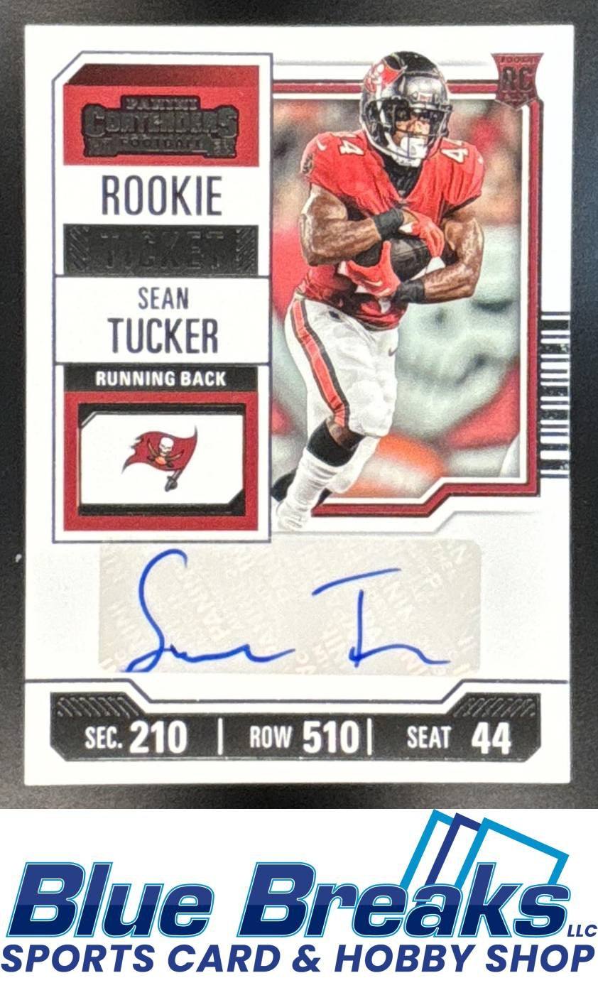 2023 Panini Contenders Sean Tucker RC #157 Auto Ticket Buccaneers