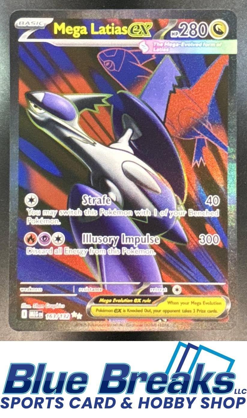 2025 Pokemon Mega Evolution Latias ex #163/132 Ultra Rare