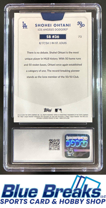 2024 Topps 50/50: Shohei Ohtani #73 CGC 9 Los Angeles Dodgers