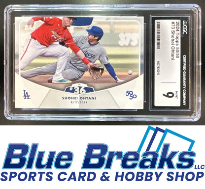 2024 Topps 50/50: Shohei Ohtani #73 CGC 9 Los Angeles Dodgers
