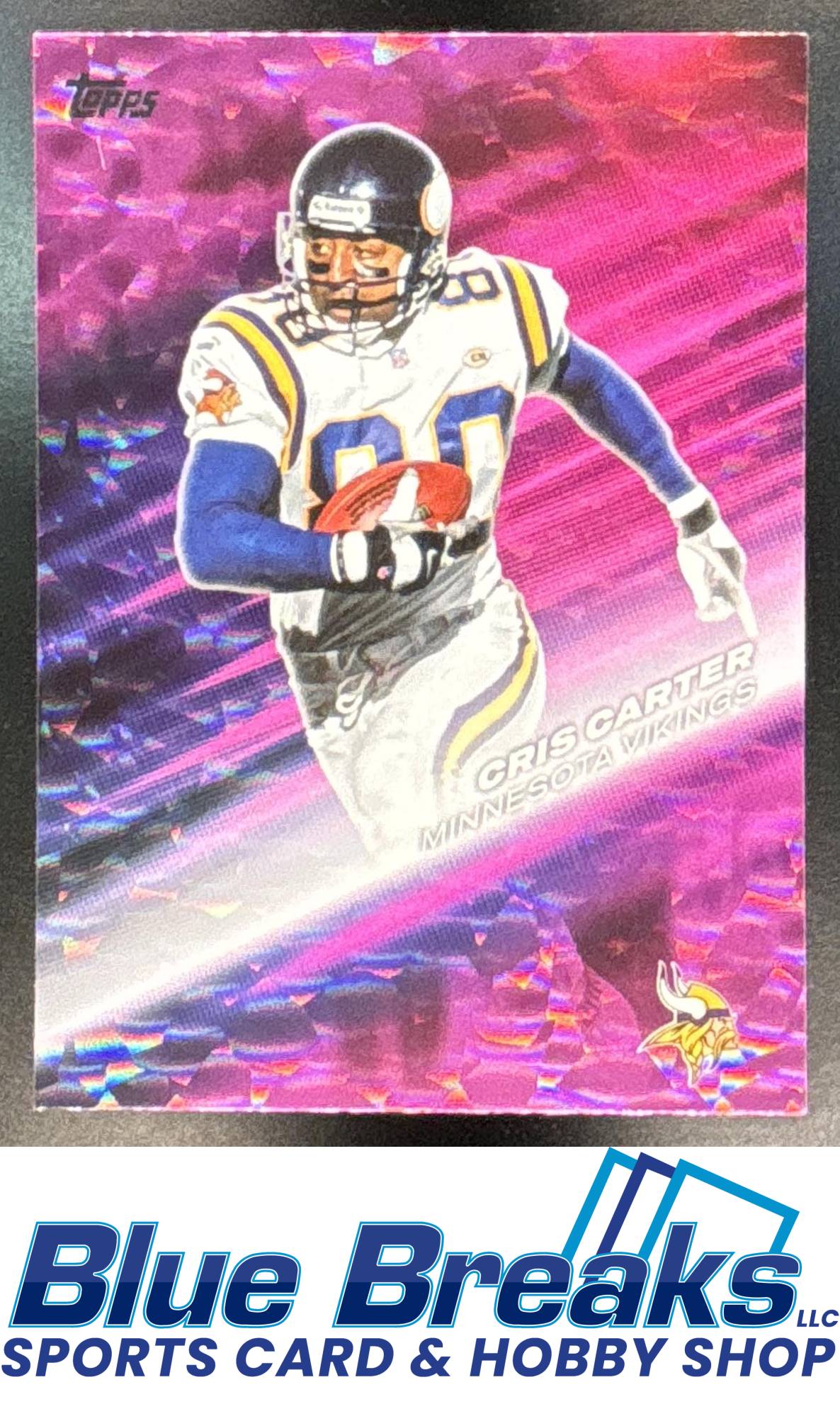 2026 Topps Cris Carter #GOTG-10 Greats Of The Game Crackle Foil Minnesota Vikings