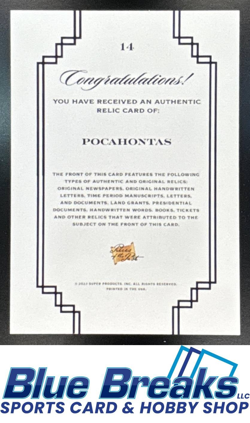 2023 Pieces of the Past Pocahontas #14