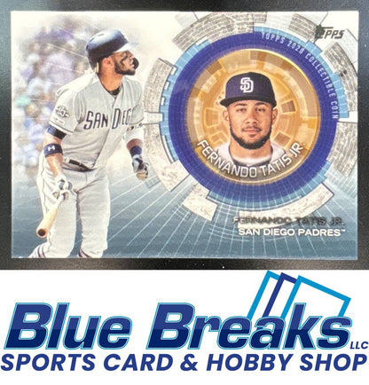 2020 Topps Update Fernando Tatis Jr. #TBC-FT Baseball Coin Cards San Diego Padres