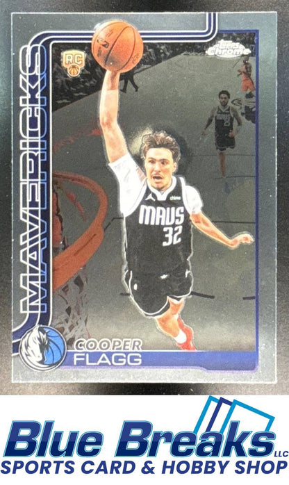 2025-26 Topps Chrome Update Cooper Flagg RC Rookie #151 c Dallas Mavericks