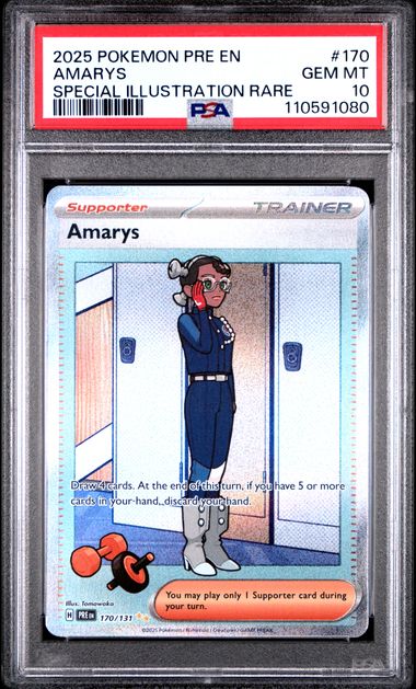 2025 Pokemon Pre En - Amarys - Trainer - Special Illustration Rare - #170 - PSA 10 - drop