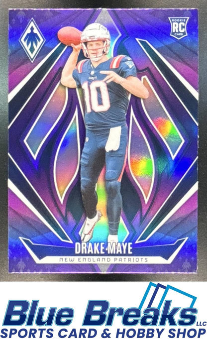 2024 Panini Phoenix Purple Drake Maye RC #179 New England Patriots
