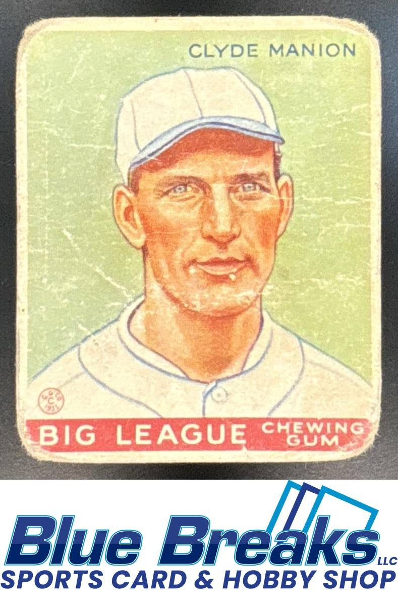 1933 Goudey R319 Clyde Manion #80 RC Reds