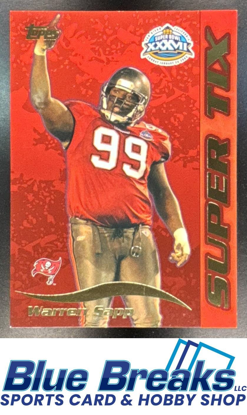 2003 Topps Super Tix Warren Sapp [RC] #ST9 Tampa Bay Buccaneers