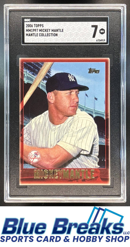 2006 Topps The Mantle Collection Mickey [RC] #MM1997 SGC 7 baseball Yankees