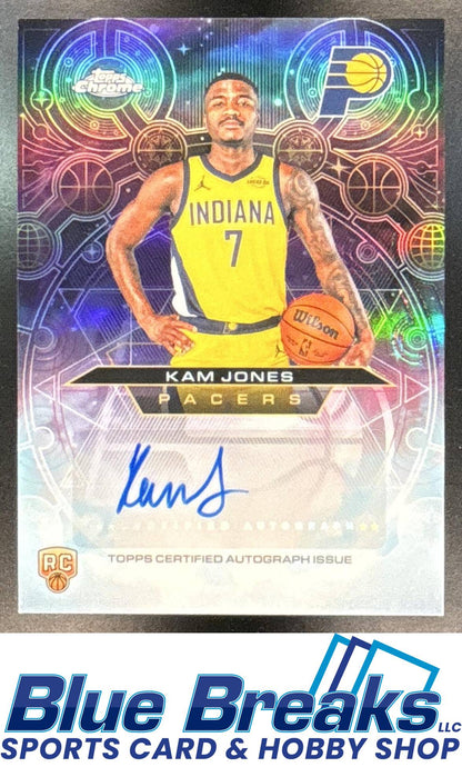 2025 Topps Chrome Kam Jones #FS-KAM Future Stars Auto Refractor Indiana Pacers