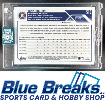 2023 Topps Archives Auto Jose Urquidy 97/99 #518 Astros