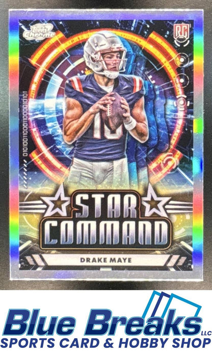 2024 Topps Cosmic Chrome Drake Maye #SC-17 Star Command RC
