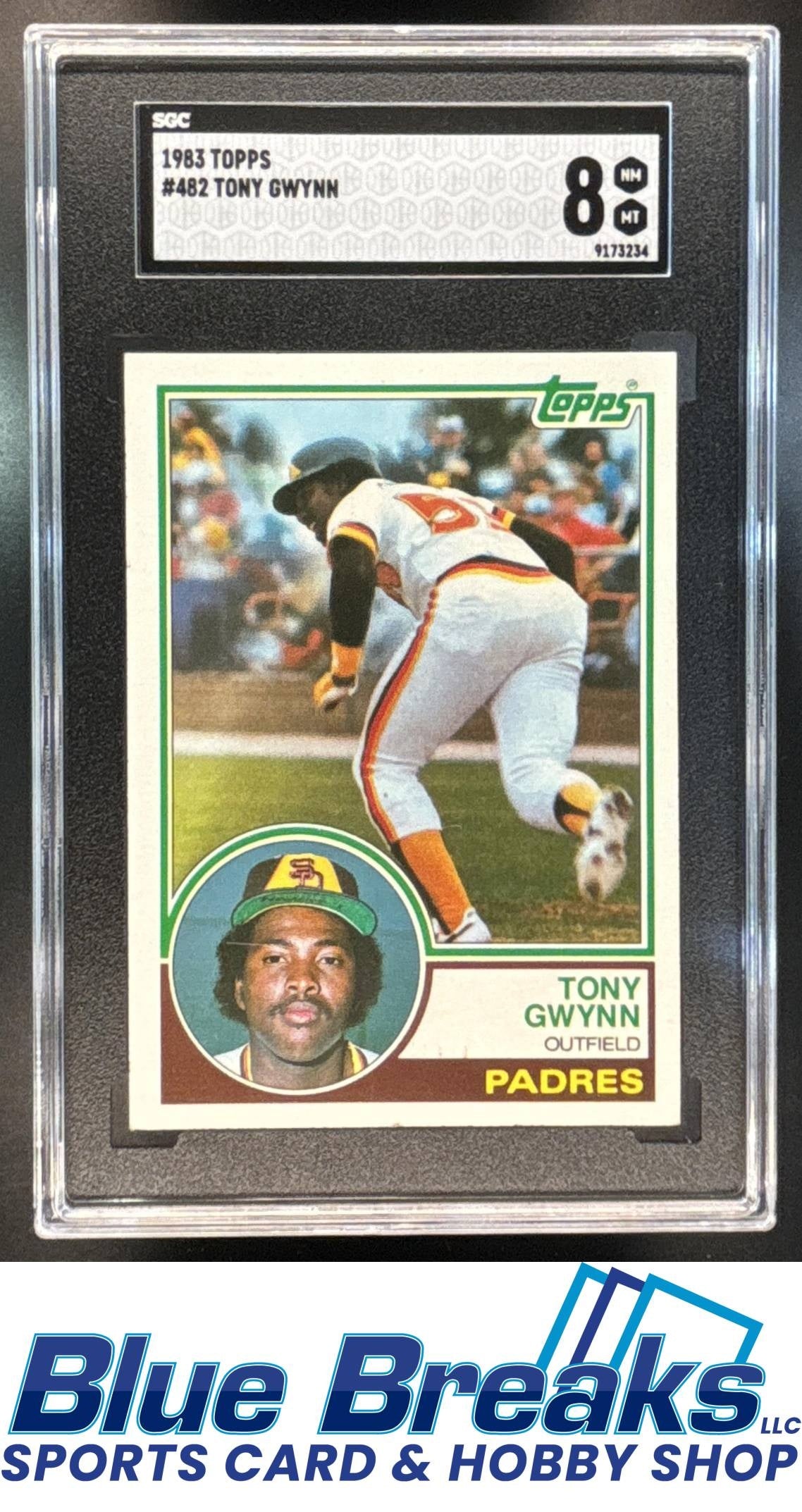 1983 Topps Tony Gwynn [RC] #482 UER RC SGC 8 Padres