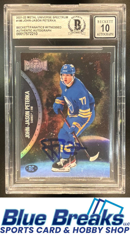 2021 Skybox Metal Universe John-Jason Peterka #186 Spectrum RC Beckett 10