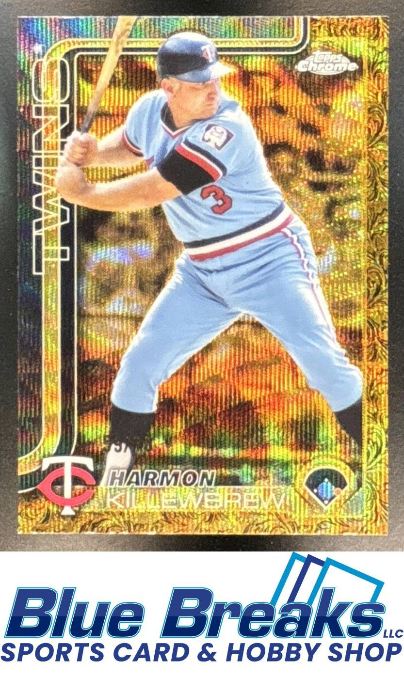 2025 Topps Gilded Collection Harmon Killebrew #110 Chrome Gold Wave Refractor 59/75 Minnesota Twins