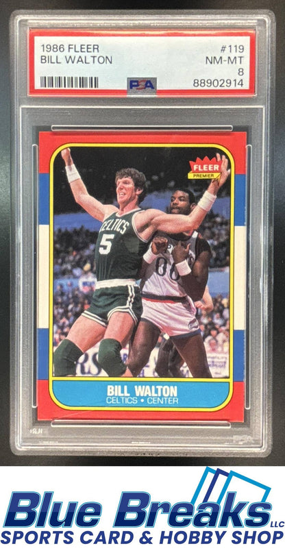 1986-87 Fleer Bill Walton #119 PSA 8 Boston Celtics