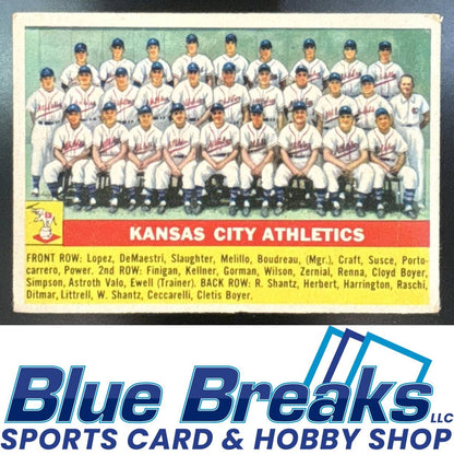 1956 Topps - Kansas City Athletics [RC] #236 Team Card