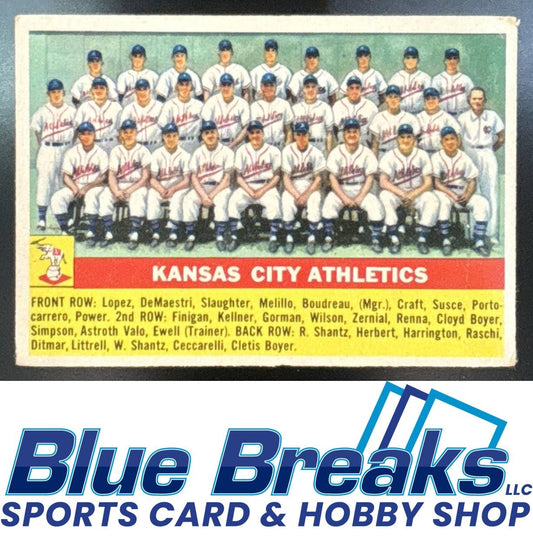 1956 Topps - Kansas City Athletics [RC] #236 Team Card