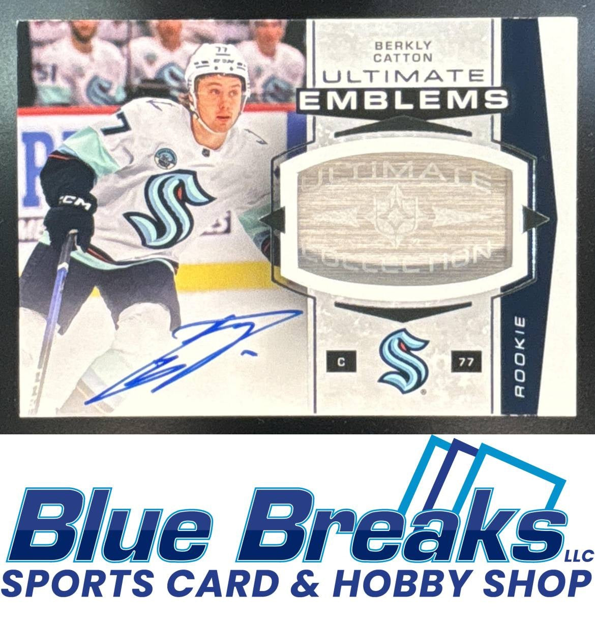 2025 Upper Deck Ultimate Collection Berkly Catton #UER-CA Emblems Rookies Auto
