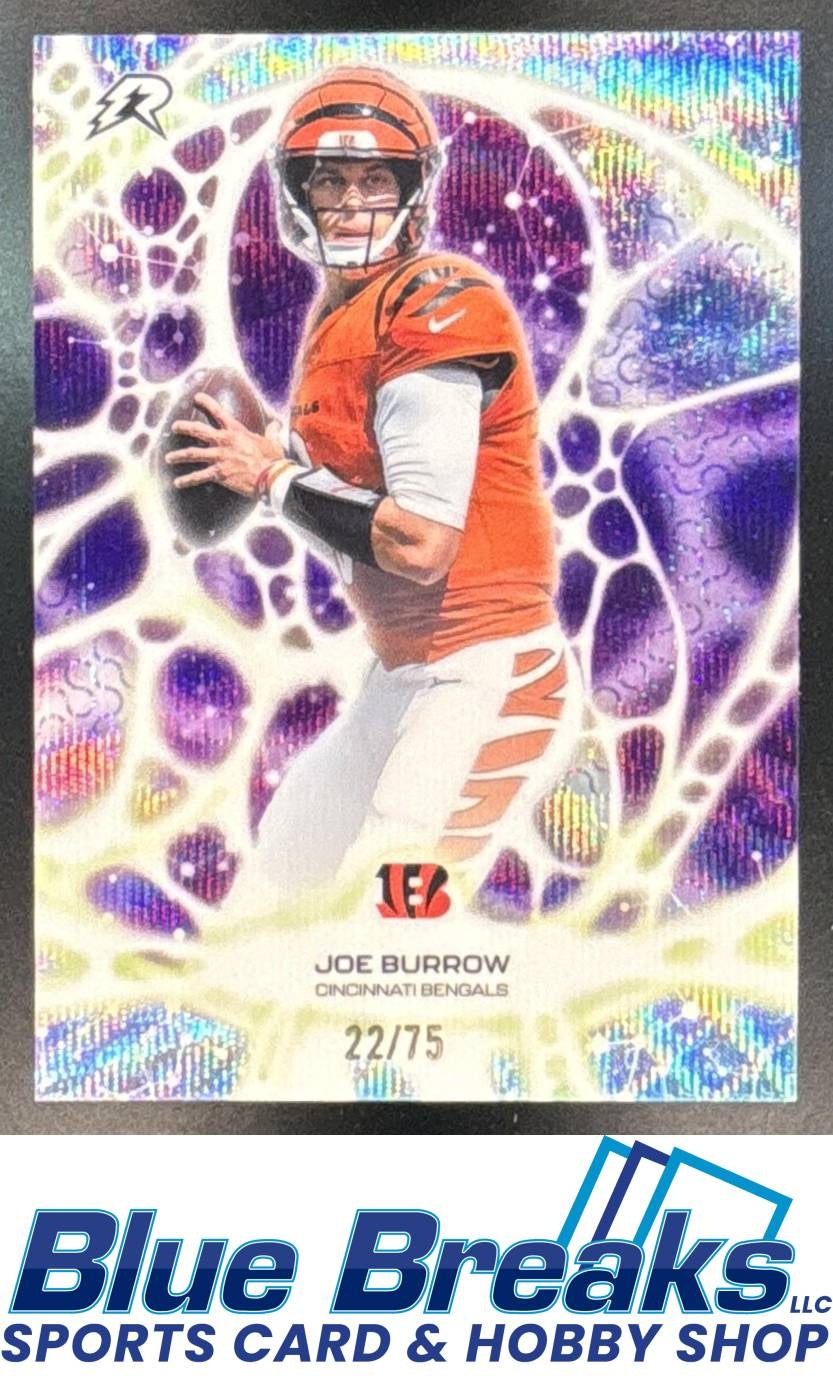 2025 Topps Resurgence Joe Burrow #PT-16 Protonyx Purple Surge Refractor 22/75