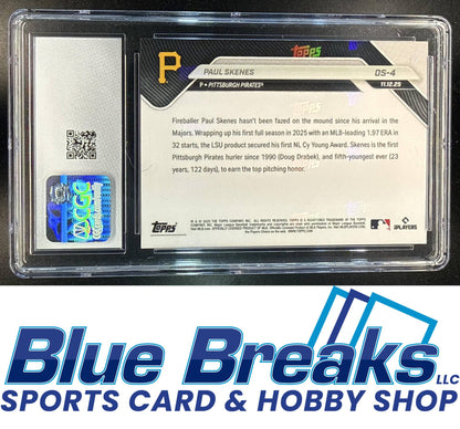 2025 Topps Now Off-Season Paul Skenes #OS-4 CGC 10 Pittsburgh Pirates