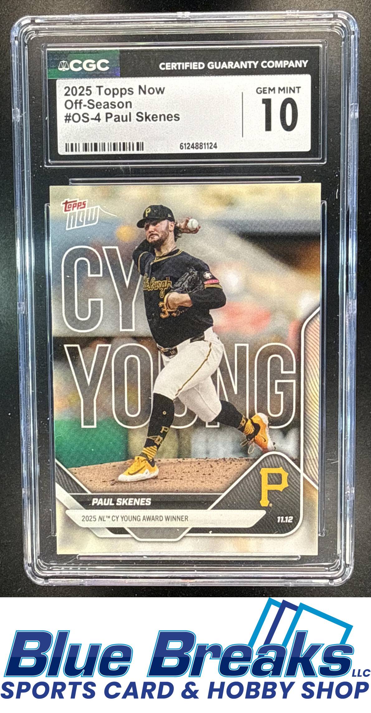 2025 Topps Now Off-Season Paul Skenes #OS-4 CGC 10 Pittsburgh Pirates