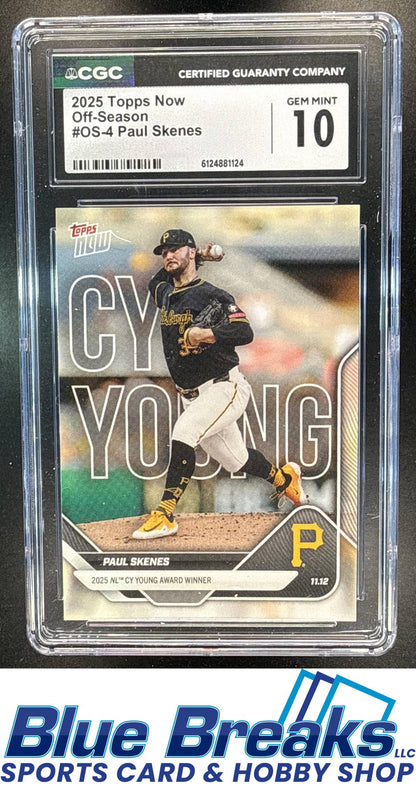 2025 Topps Now Off-Season Paul Skenes #OS-4 CGC 10 Pittsburgh Pirates