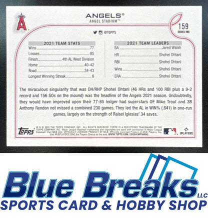 2022 Topps Los Angeles Angels [RC] #159 Team Card