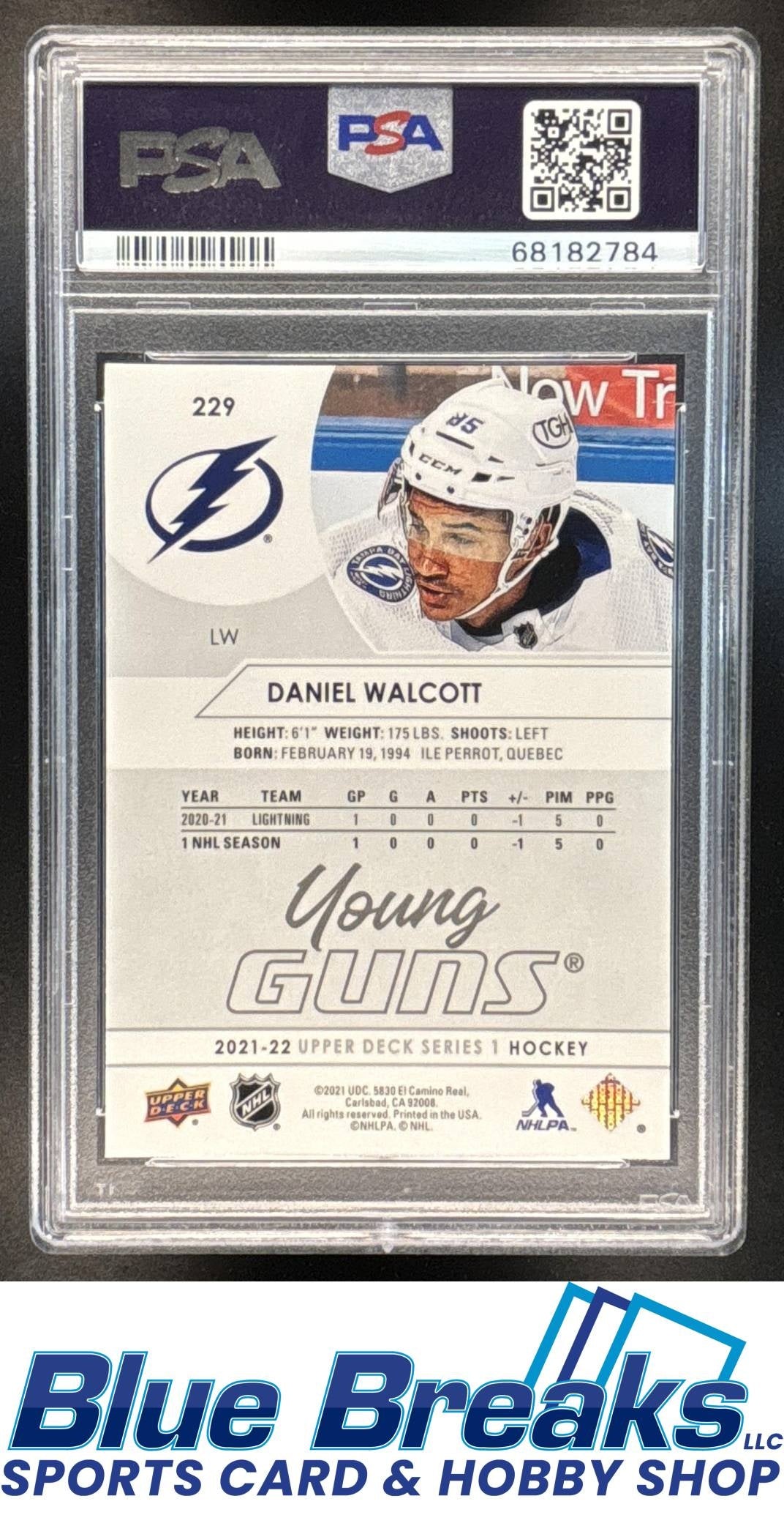 2021 Upper Deck Daniel Walcott PSA 9 #229 Ice Hockey Lightning