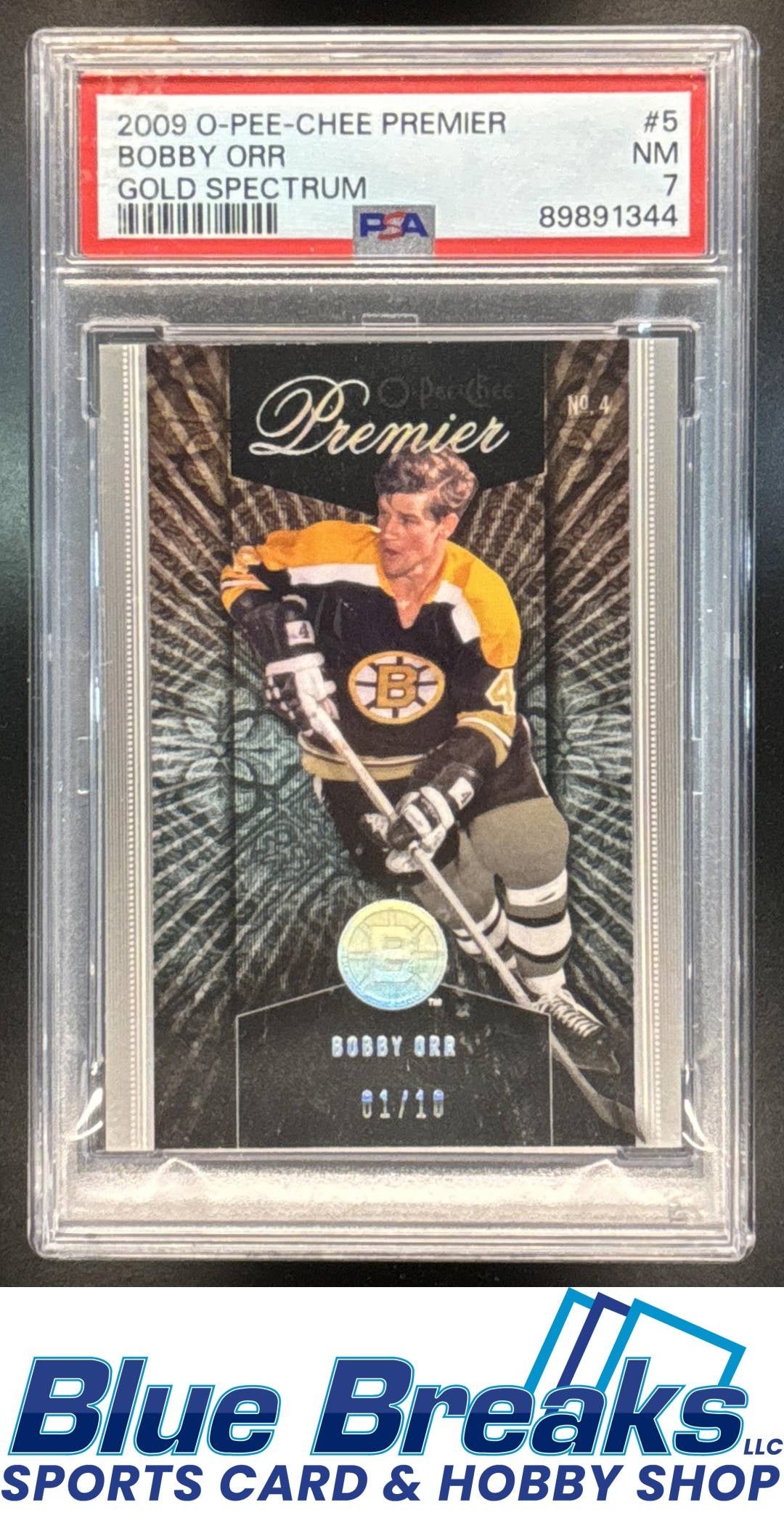 2009 O-Pee-Chee Premier Gold Spectrum Bobby Orr #5 PSA 7 Hockey Boston Bruins
