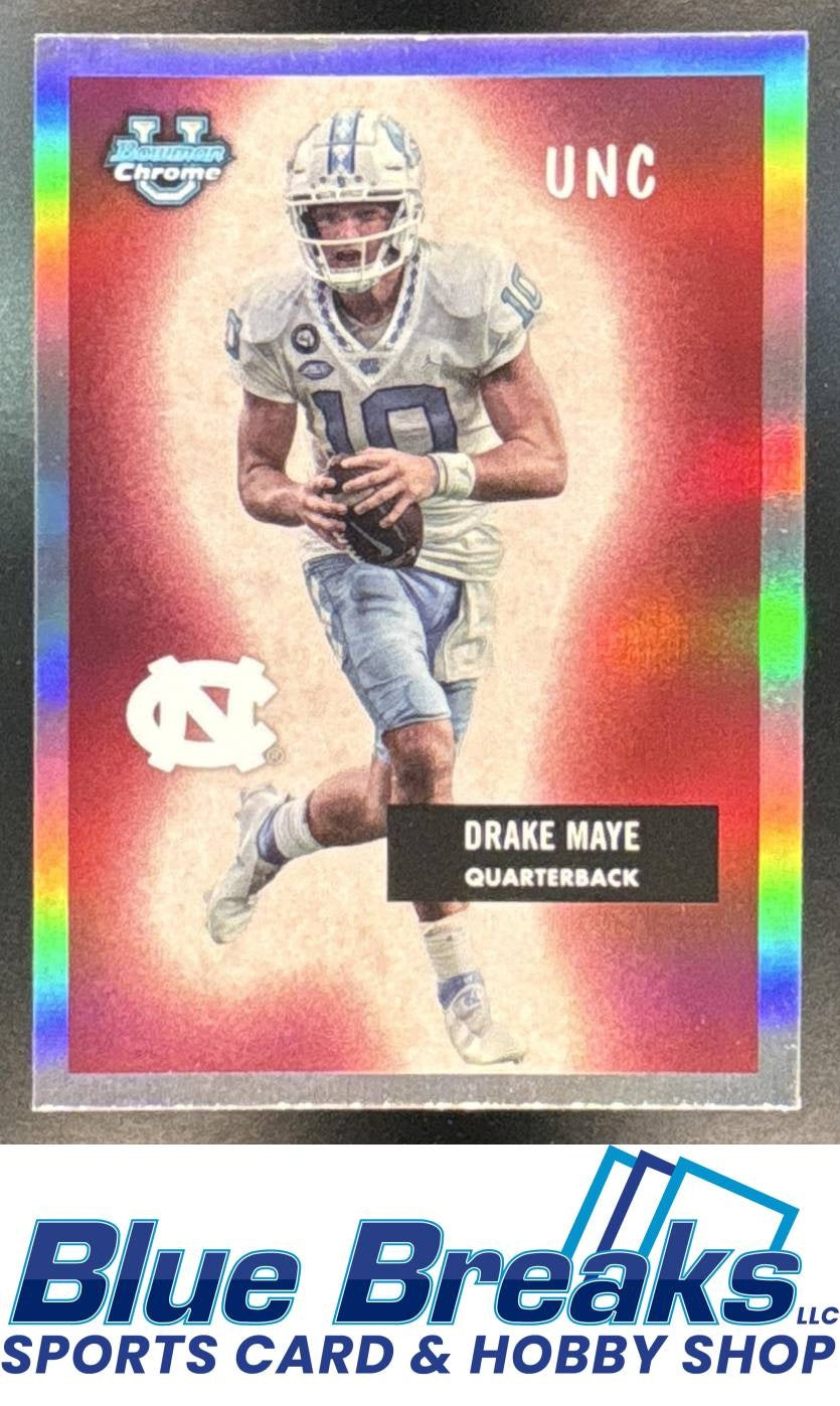 2023 Bowman University Chrome Drake Maye #55BF-17 1955 Football