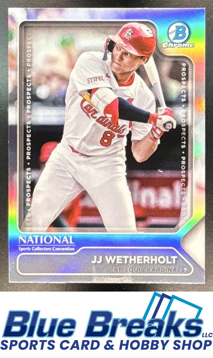 2025 Topps NSCC Silver Pack Wrapper Redemption - MLB JJ Wetherholt #TP-7 Bowman Chrome St. Louis Cardinals