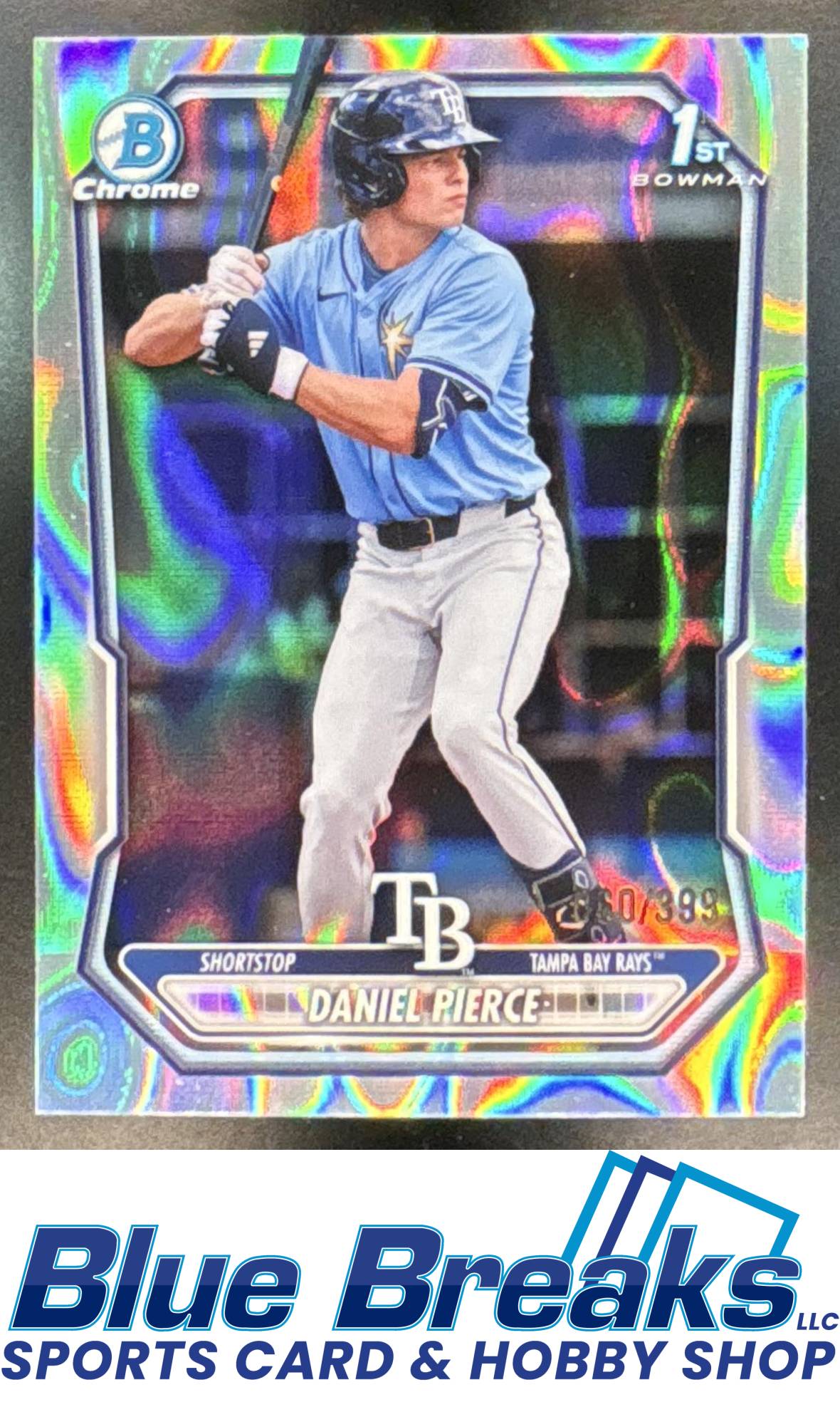 2026 Bowman Daniel Pierce #BCP-77 Chrome Lava Refractor 060/399 1st Prospect Tampa Bay Rays