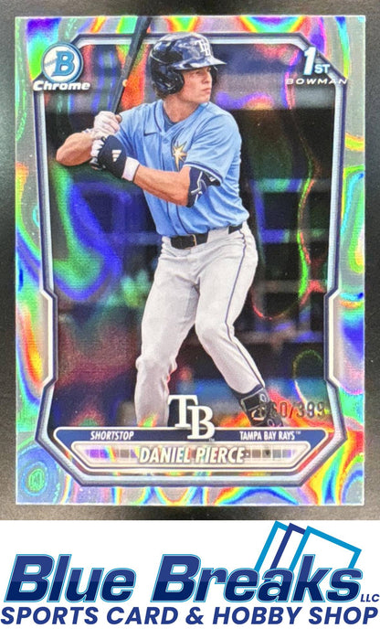 2026 Bowman Daniel Pierce #BCP-77 Chrome Lava Refractor 060/399 1st Prospect Tampa Bay Rays
