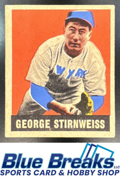 1948 Leaf George Stirnweiss [RC] #95 RC New York Yankees