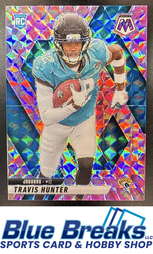 2025 Panini Mosaic Travis Hunter #301 Rookies Camo Pink Prizm RC Jacksonville Jaguars