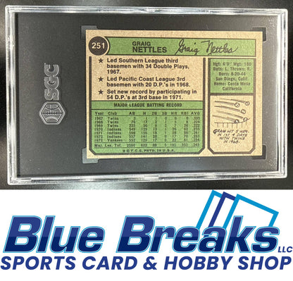 1974 Topps Graig Nettles #251 SGC 6 New York Yankees