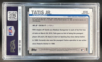 2019 Topps Update Fernando Tatis Jr. #US56 Rainbow Foil RC PSA 10