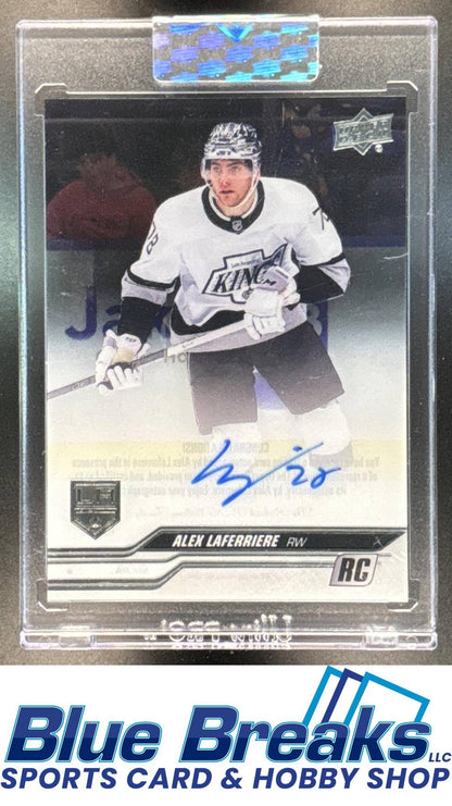2023-24 Upper Deck Clear Cut Alex Laferriere RC #CC-LF Auto Los Angeles Kings