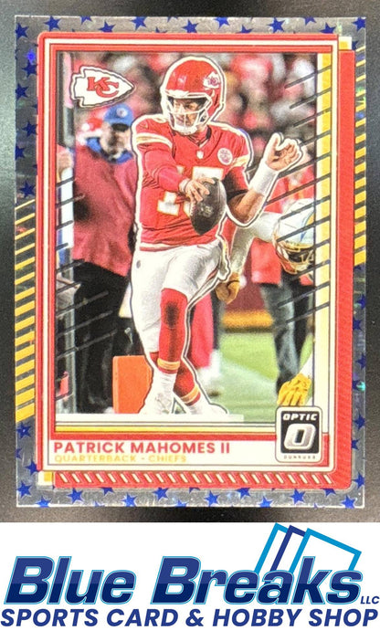 2025 Panini Donruss Optic Patrick Mahomes II #40 Stars Prizm Kansas City Chiefs