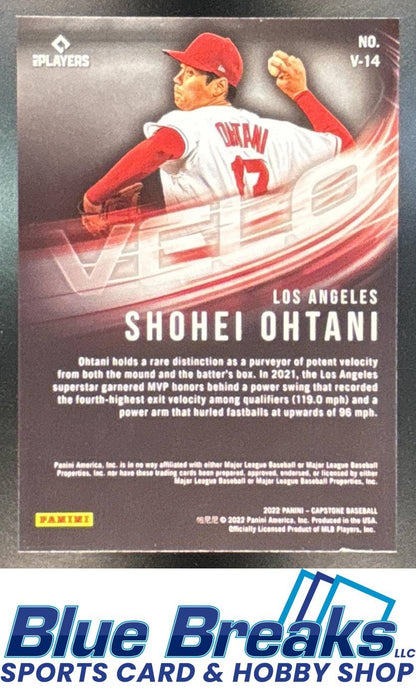 2022 Panini Capstone Velo Shohei Ohtani [RC] #V-14 Los Angeles Angels