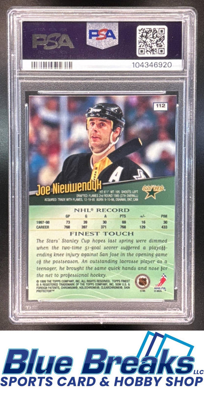 1998 Topps Finest Joe Nieuwendyk PSA 10 #112 Ice Hockey Dallas Stars
